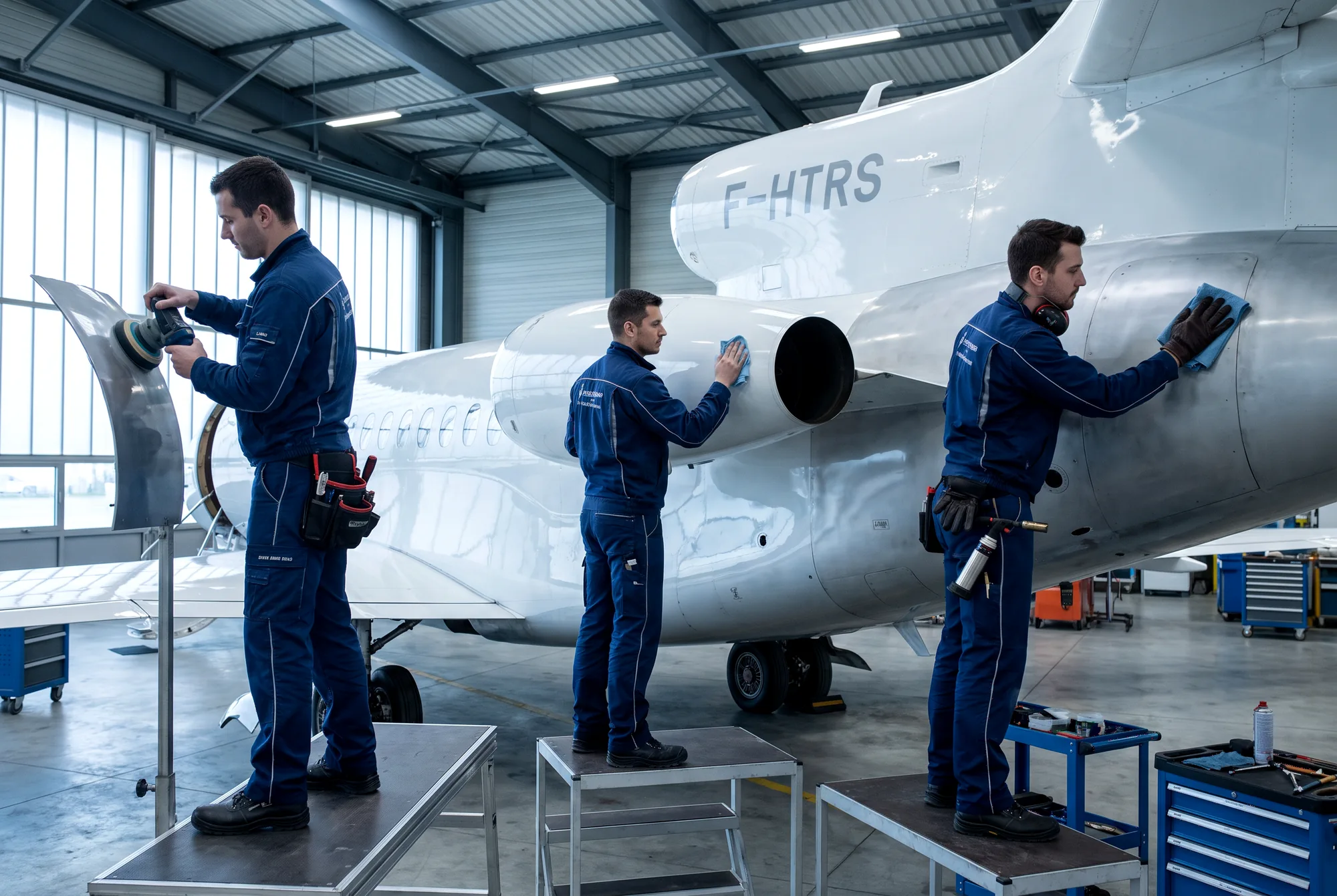 Complete Detail: technician at work